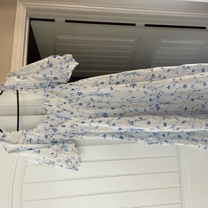 Nesli Nap dress Blue Botanical Hill House midi